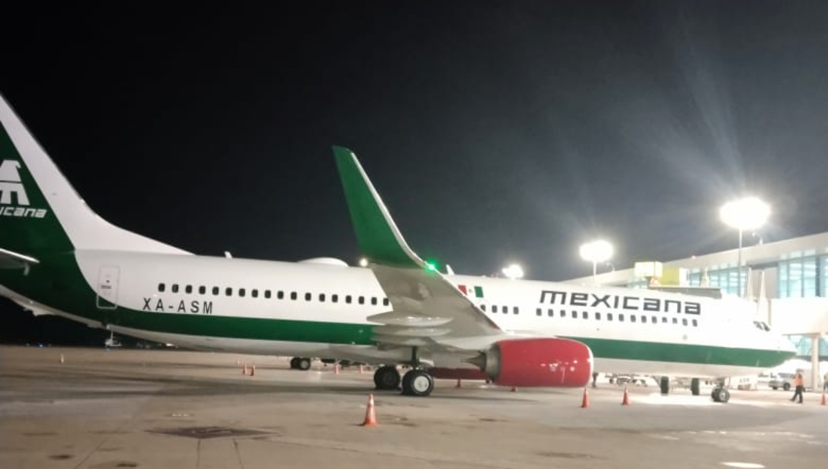 Mexicana de Aviación aterriza en Mérida previo al inicio de operaciones