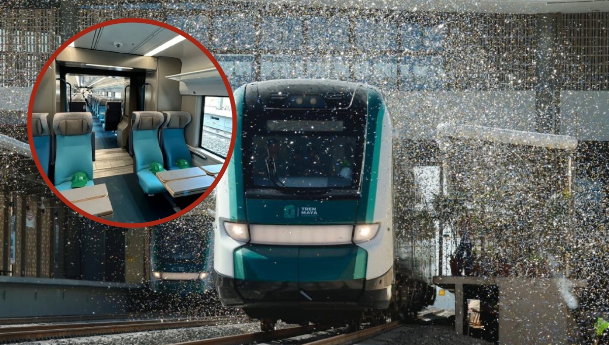 El Tren Maya cuenta con cómodos asientos para los trayectos largos