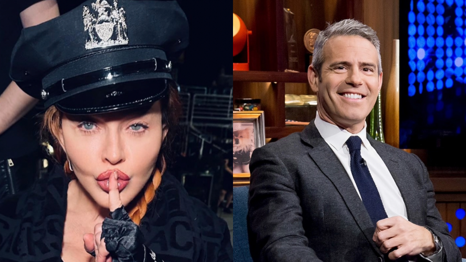 Madonna detiene concierto, confronta y arroja cerveza a Andy Cohen