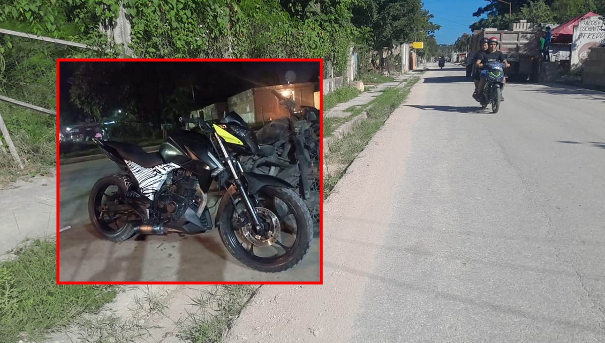 La motocicleta se encontraba dentro de un garage