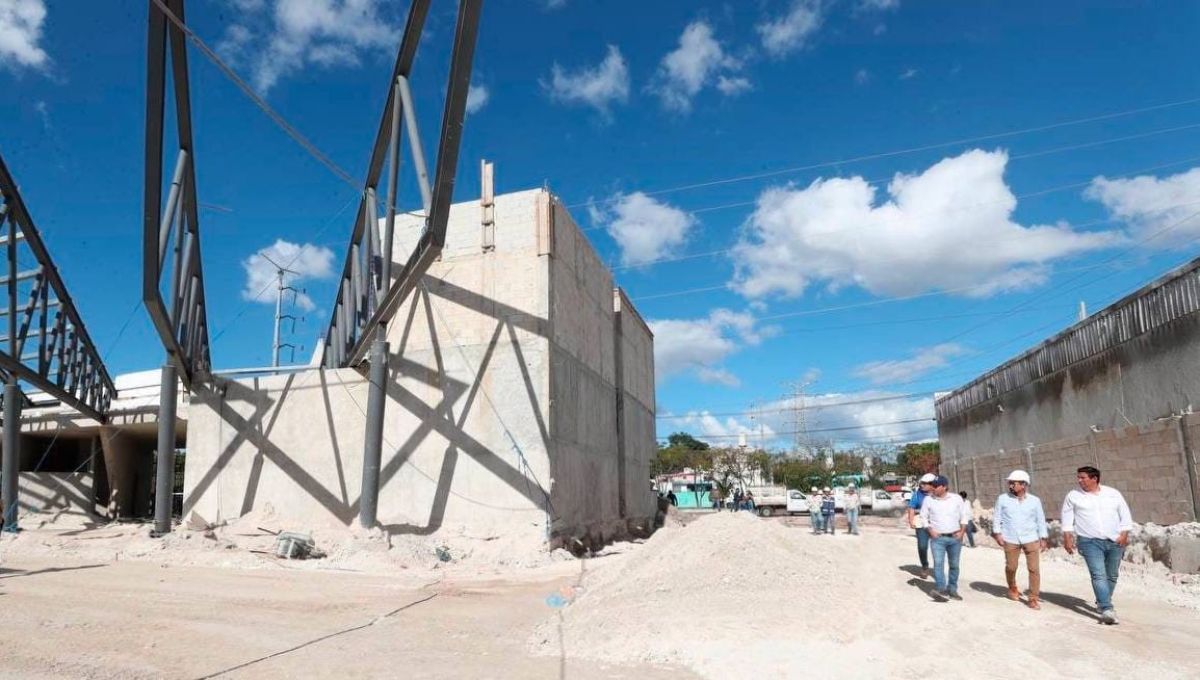 La construcción del primer Cetram continúa en el Periférico de Mérida