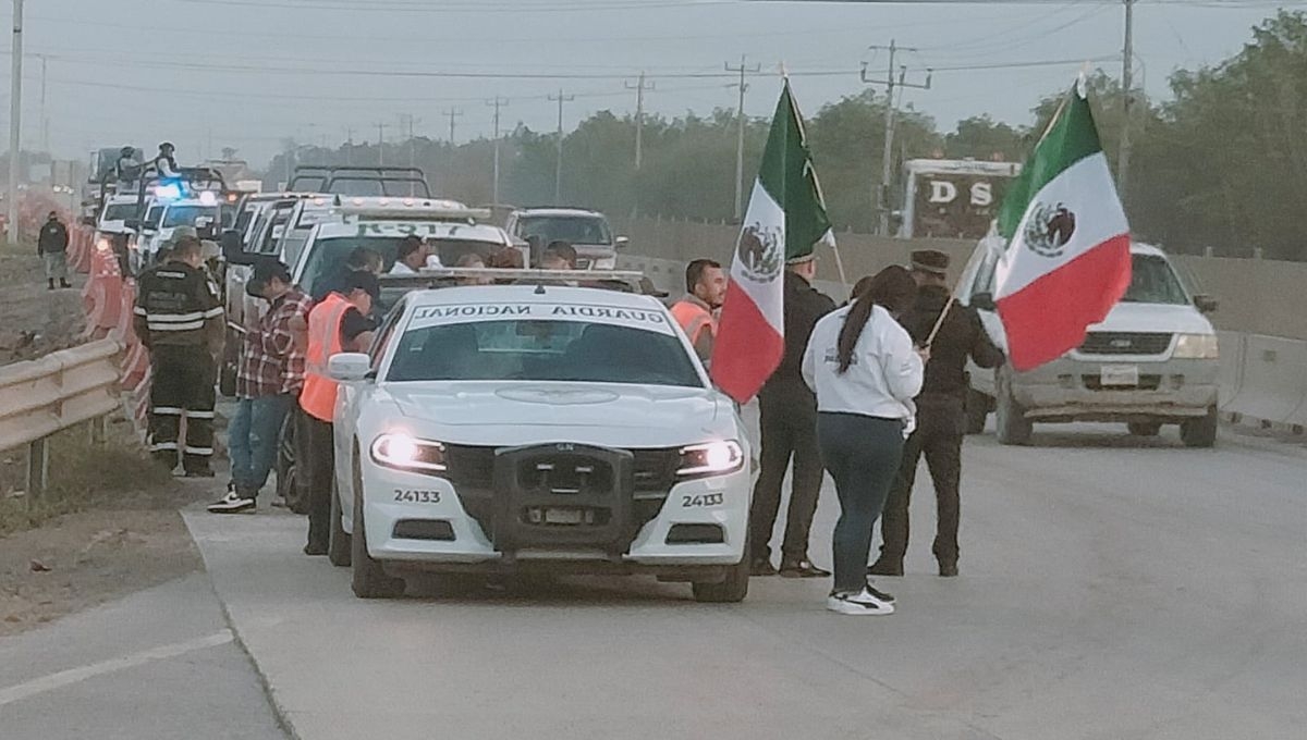 Guardia Nacional protege a migrantes mexicanos en su trayecto de Tamaulipas a Querétaro