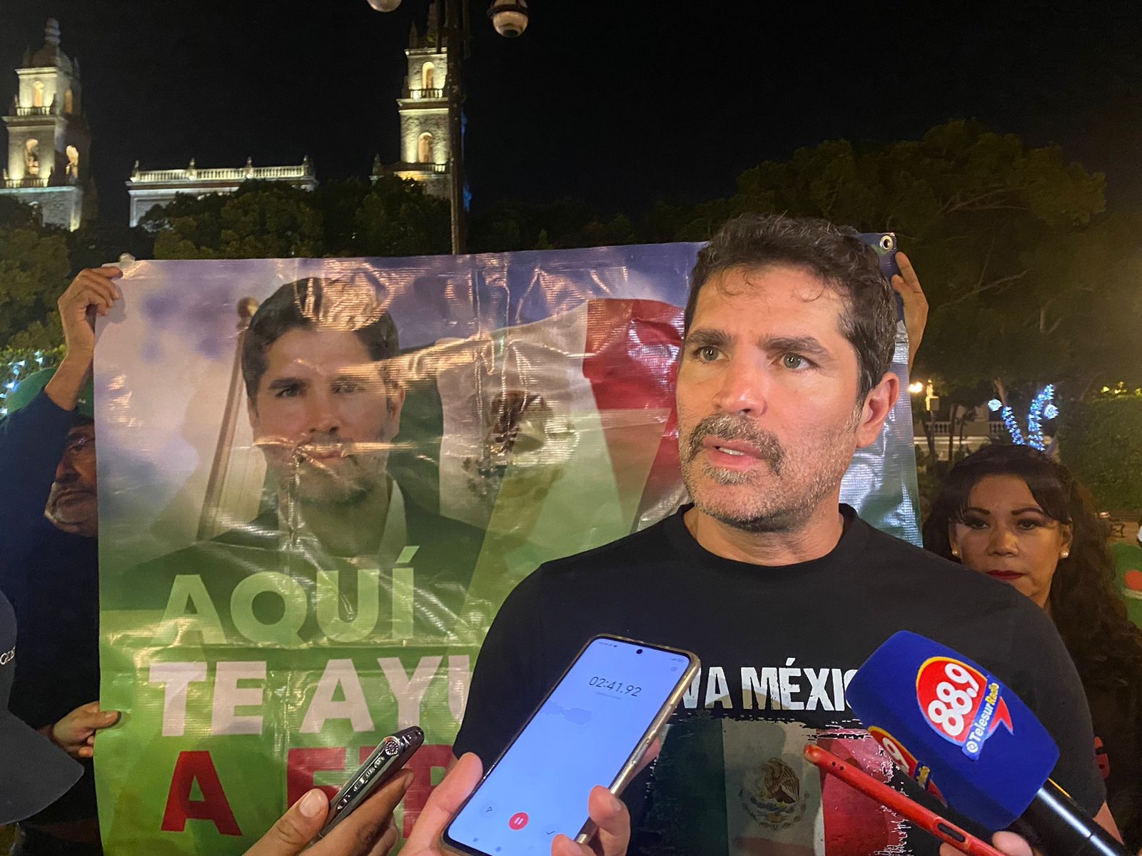 Eduardo Verástegui recolecta firmas en Mérida para ser candidato presidencial: EN VIVO