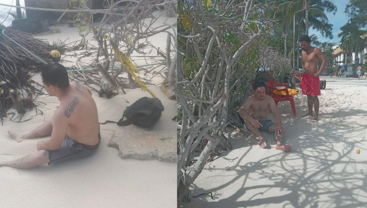 Guardavidas salvan a joven de ahogarse en playa Shangri La en Playa del Carmen