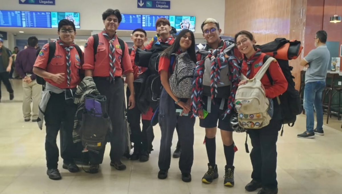 Turbulencia sorprende a scouts que llegaron de la CDMX a Mérida