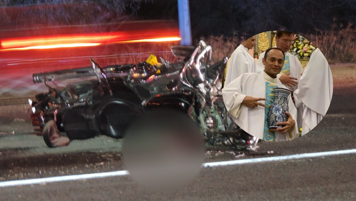 Muere famoso sacerdote de Aguascalientes al estrellar su moto contra un camión