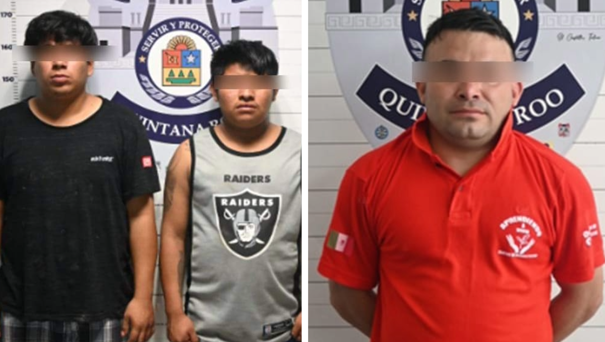 Arrestan a tres hombres en diferentes zonas de Cancún