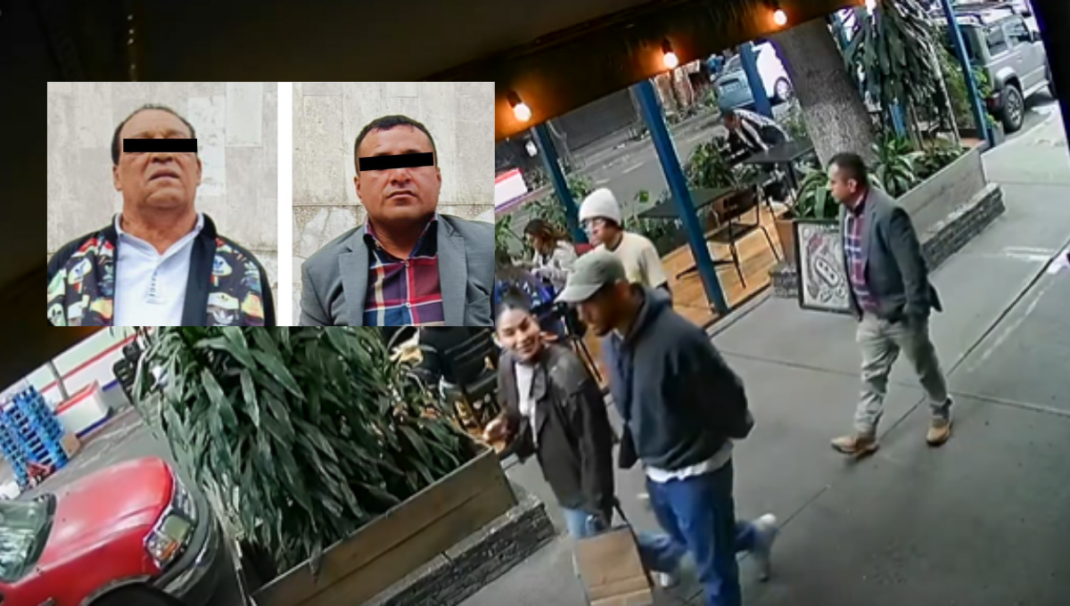 Detienen a dos hombres por el robo de un mochila en un restaurante en la CDMX: VIDEO
