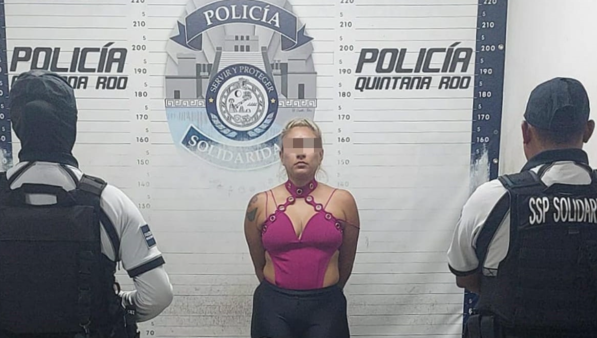 Detienen a una mujer por posesión de droga en Playa del Carmen