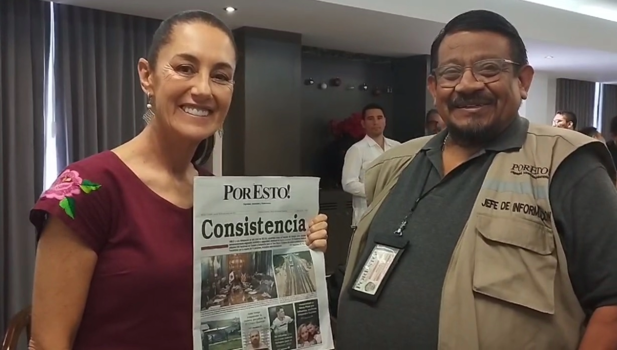 Desde Mérida, Claudia Sheinbaum celebra legado periodístico del Por Esto!