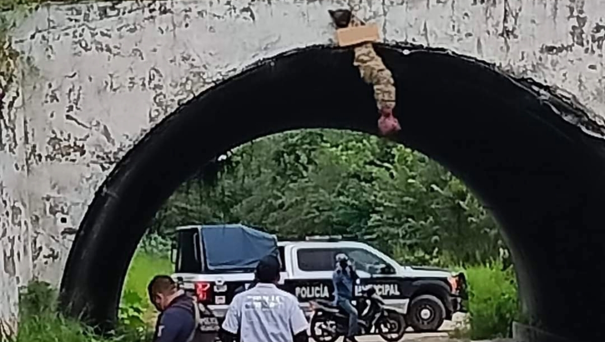 Ciudad del Carmen: Hallan el 'cuerpo' de una persona colgado de un puente en San Antonio Cárdenas