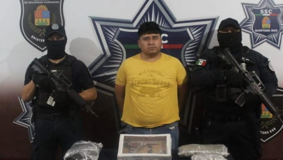 Detienen a un presunto narcomenudista en la Región  249 de Cancún