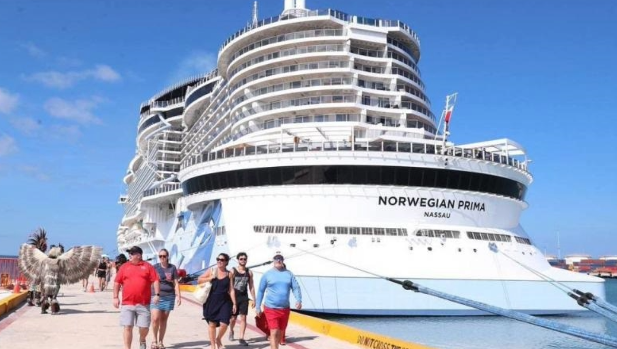 Turismo de cruceros finaliza el 2023 con un aumento del 34% en Yucatán
