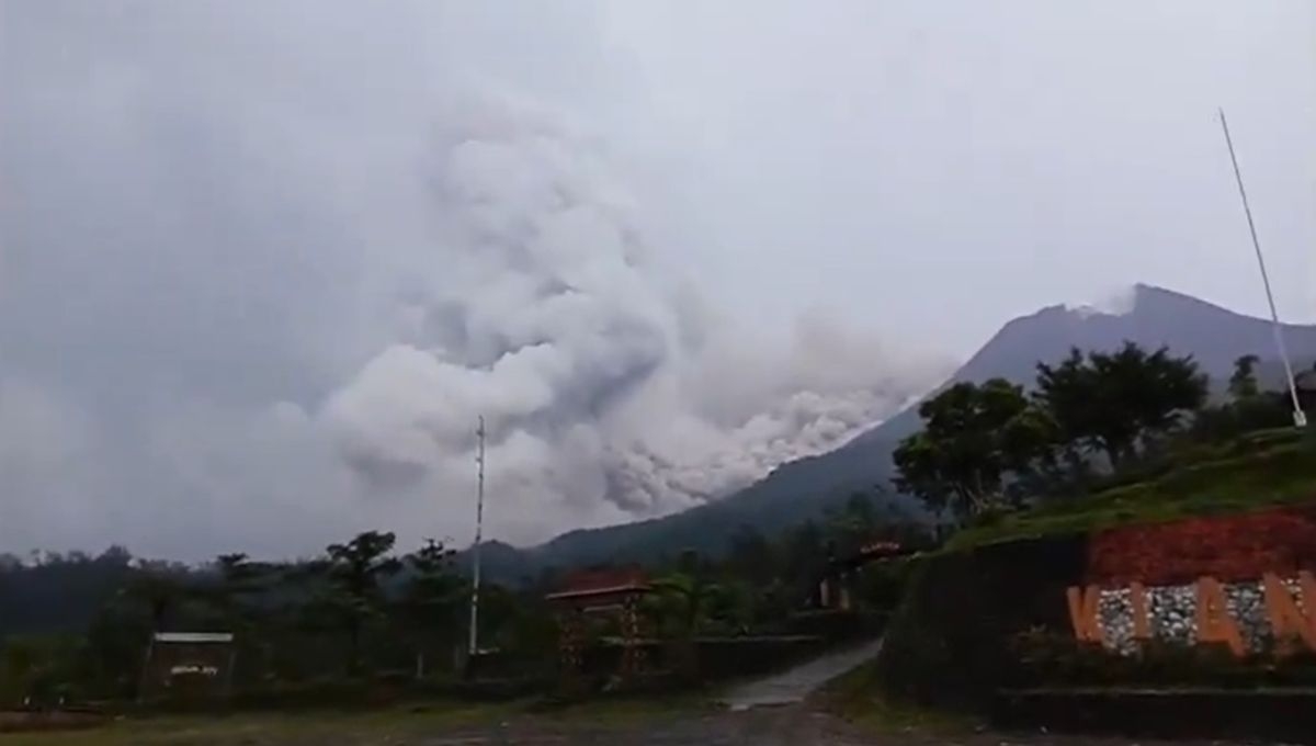 El volcán Marapi en Indonesia, hizo erupción el pasado domingo