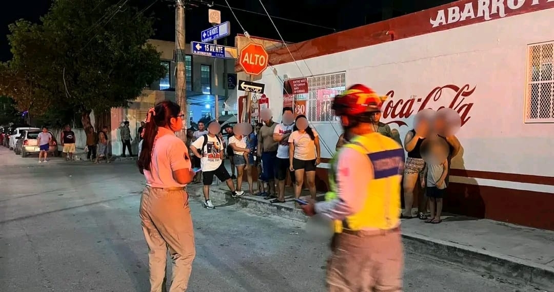 Fuga de gas provoca pánico a vecinos de una cuartería en Playa del Carmen