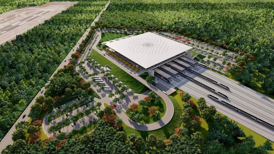 Así será la estación del Tren Maya en Cancún