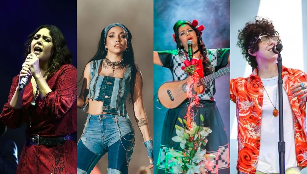 Yuridia, María Becrra, Lila Downs y LP llegarán en concierto a Mérida en 2024