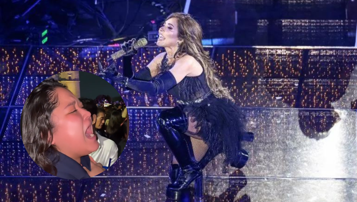 Fan de Gloria Trevi le grita que no cante "Con los ojos cerrados" en Edomex: VIDEO