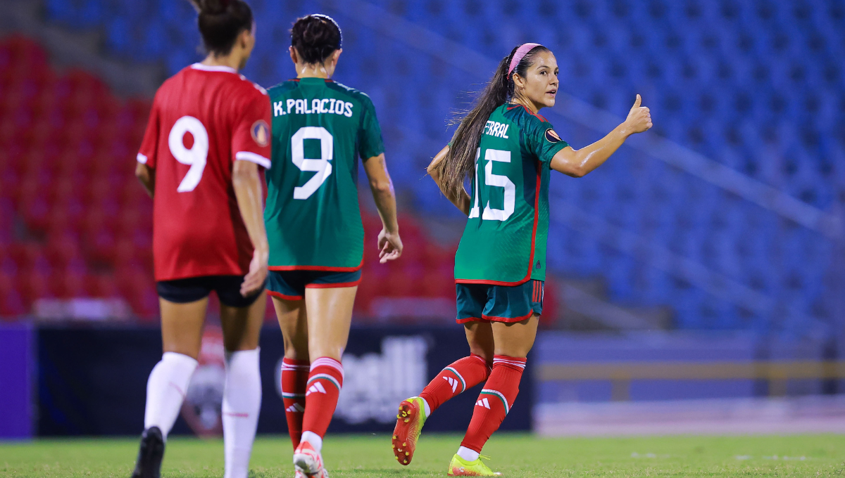 México vence a Trinidad y Tobago; clasifica como líder a la Copa Oro Femenil