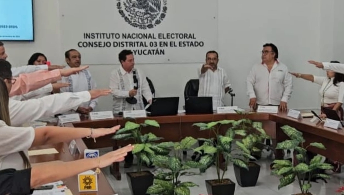 El INE indicó que ya tiene listos a los 72 colaboradores que atenderán los seis distritos federales de Yucatán