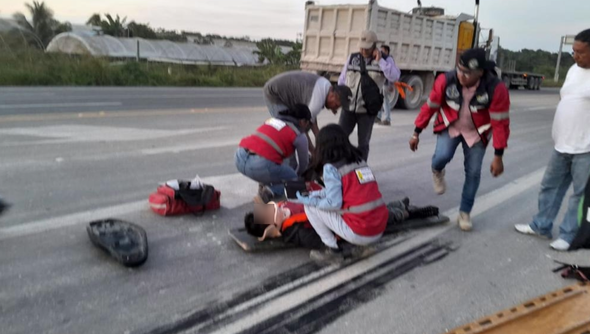 Muere motociclista luego de chocar contra un vehículo en Felipe Carrillo Puerto