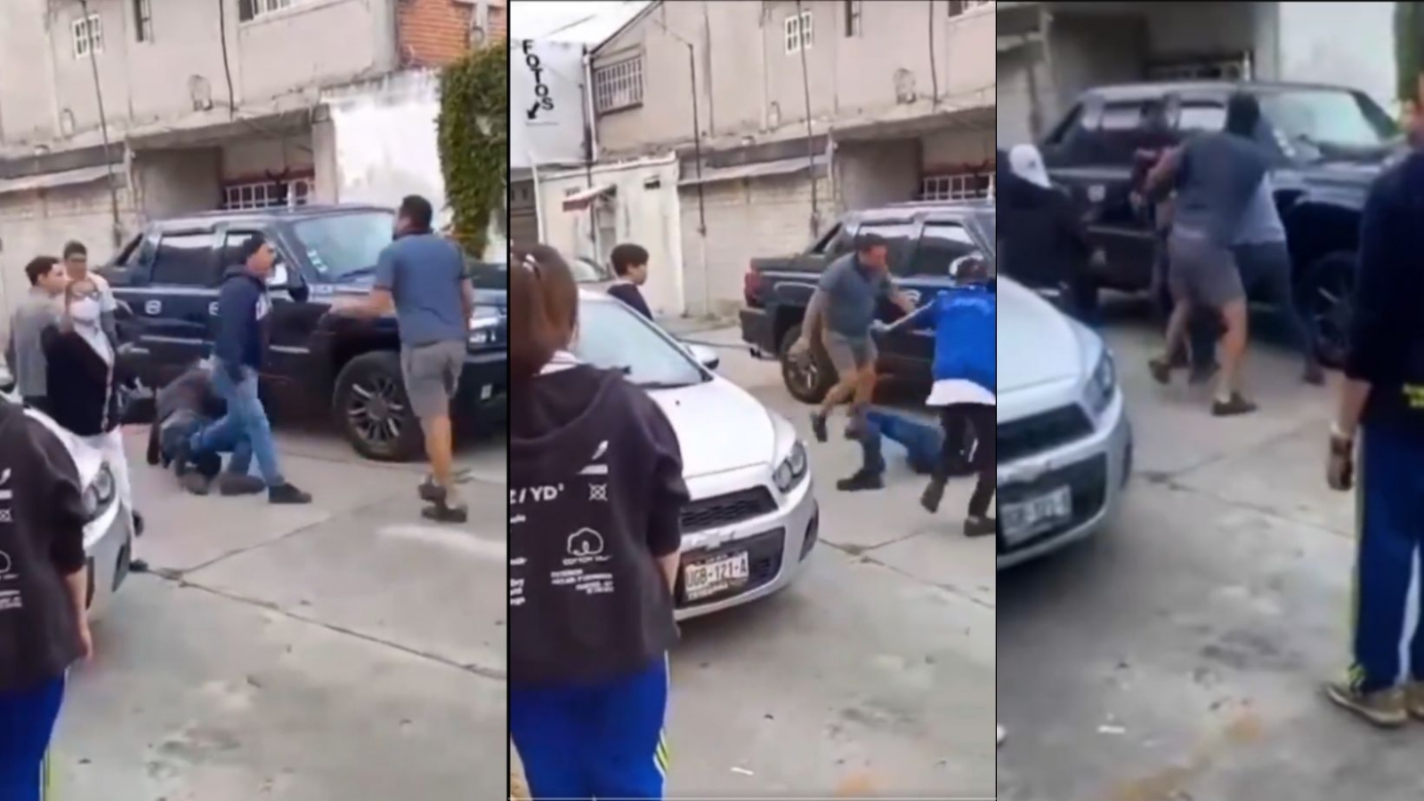 Captan fuerte pelea entre alumnos y padres de familia del Colegio Europeo en Puebla: VIDEO