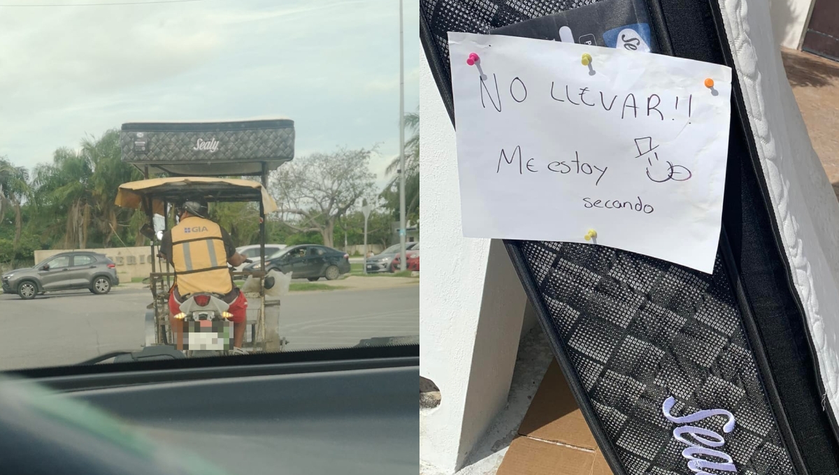 Mototaxista se roba el colchón Sealy de una vecina en Las Américas, en Mérida