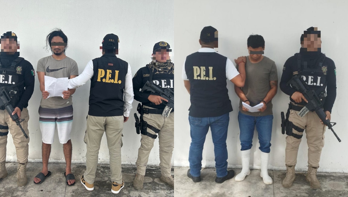 Los dos hombres quedarán a disposición de la Fiscalía de Yucatán
