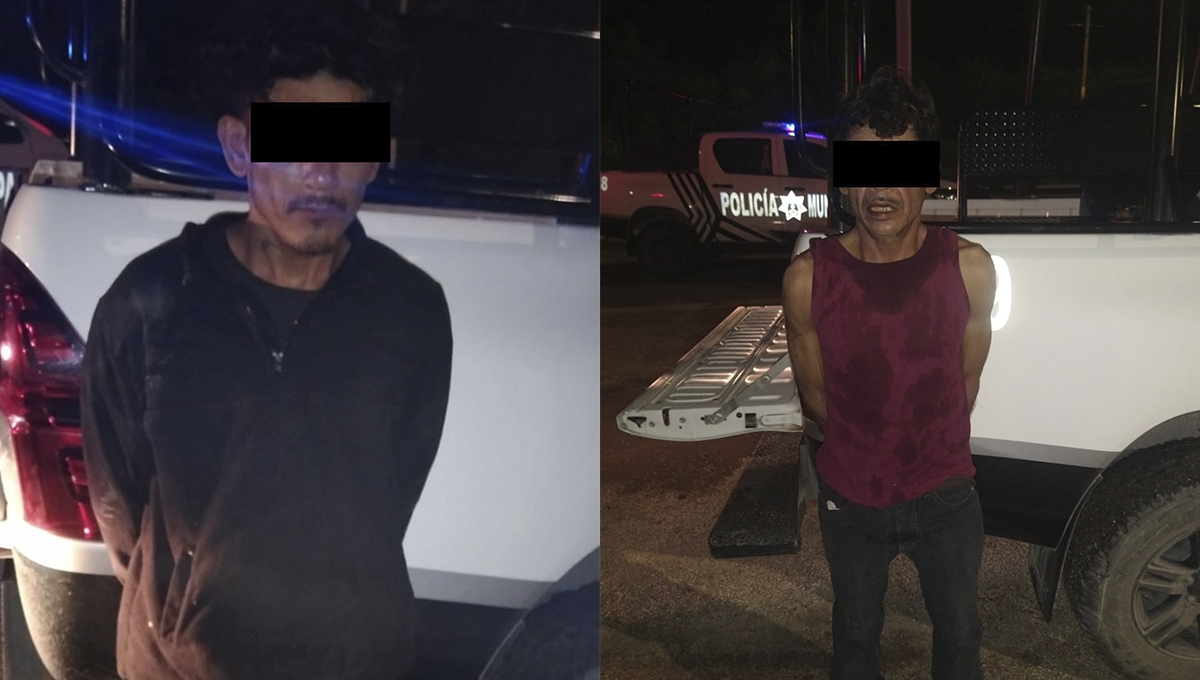 Detienen a dos hombres por el presunto robo de una motocicleta en Campeche