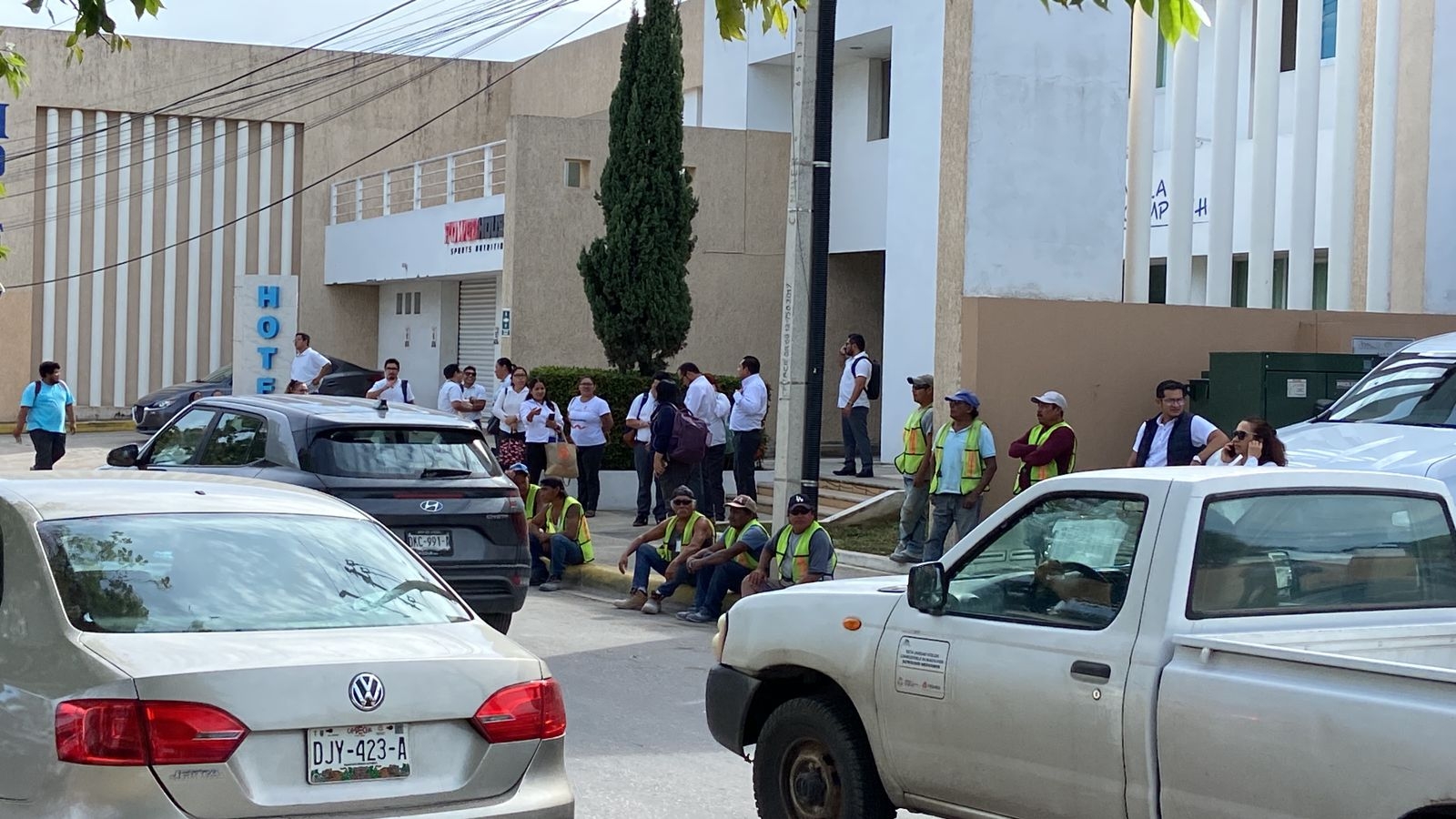 La Casa de Justicia de Campeche fue desalojado de emergencia