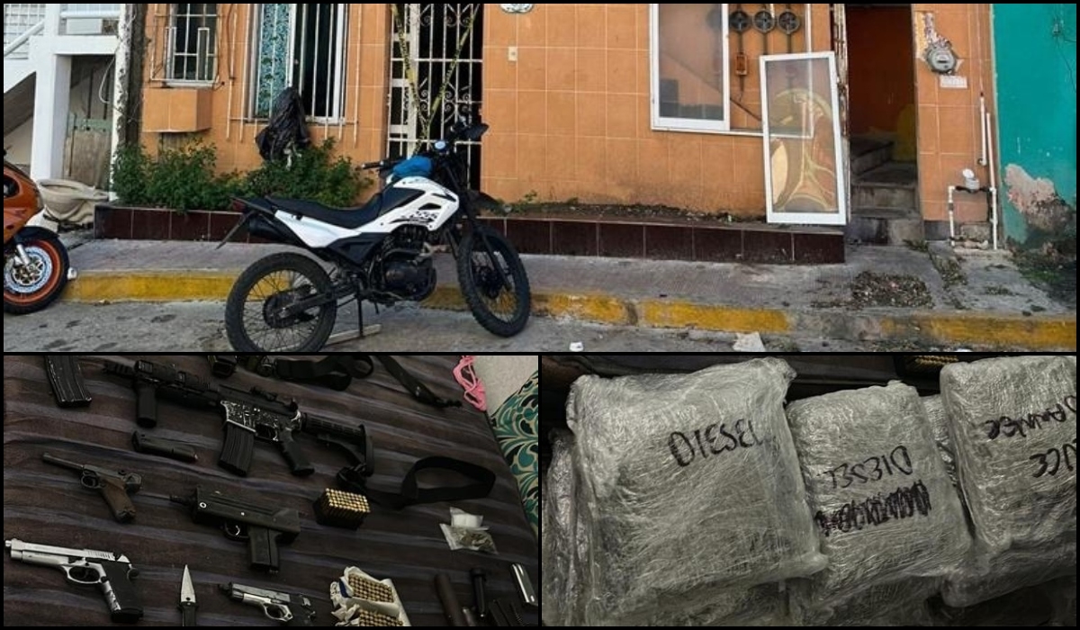 Dan con arsenal por motociclista armado en Isla Mujeres