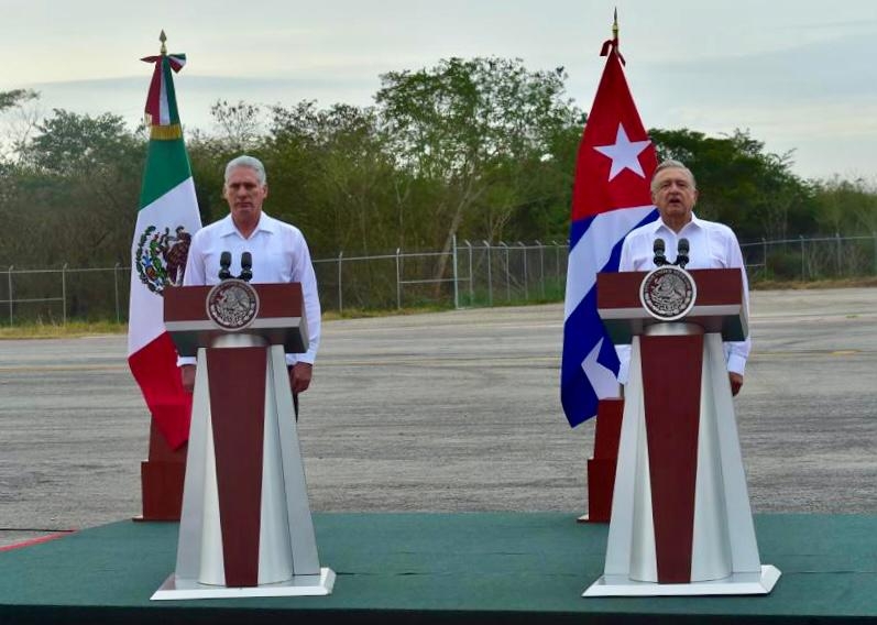 AMLO condecorará al Presidente de Cuba con la Orden Mexicana del Águila Azteca en Campeche