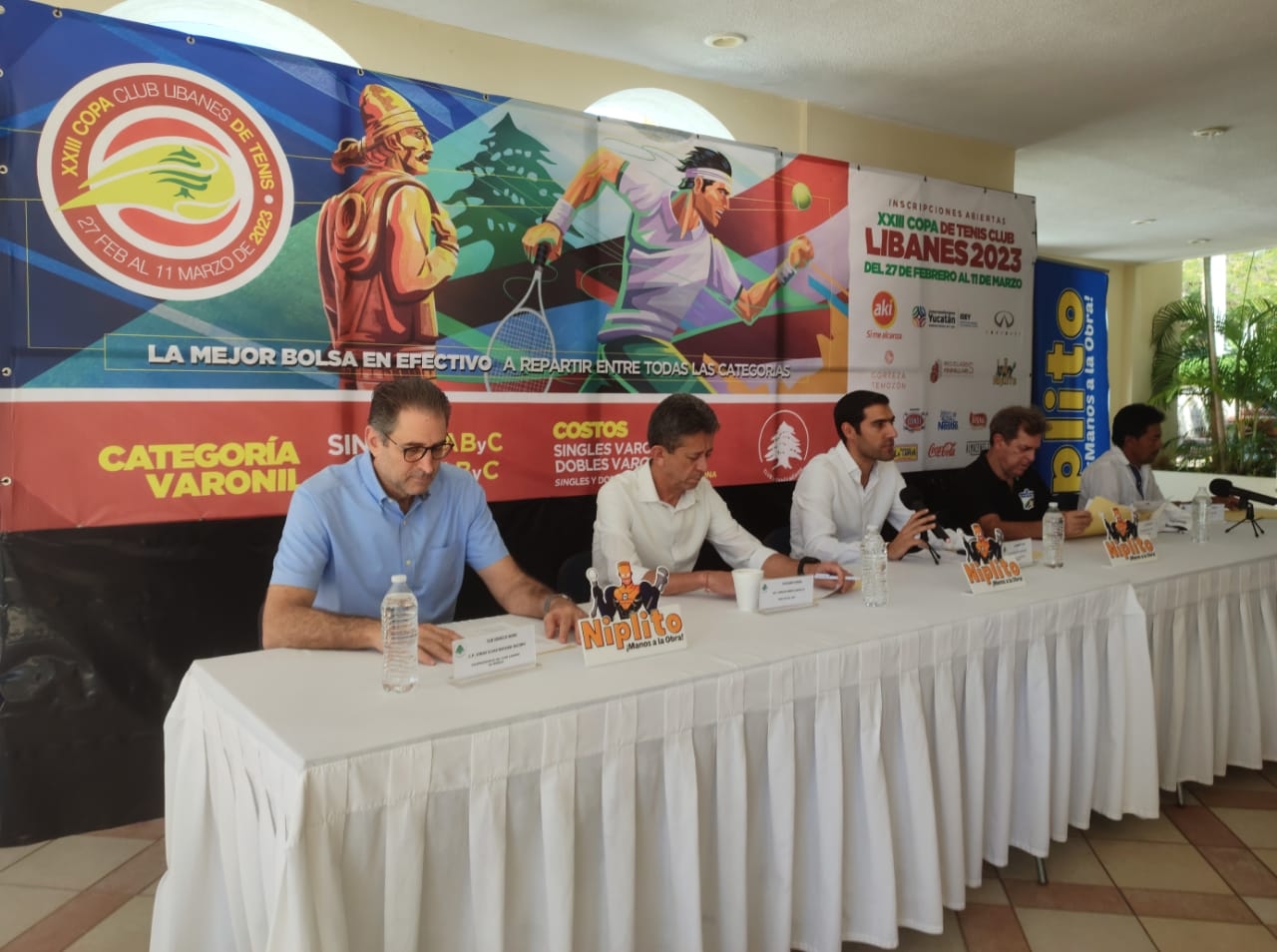Anuncian nueva edición de la Copa de Tenis Club Libanés en Yucatán