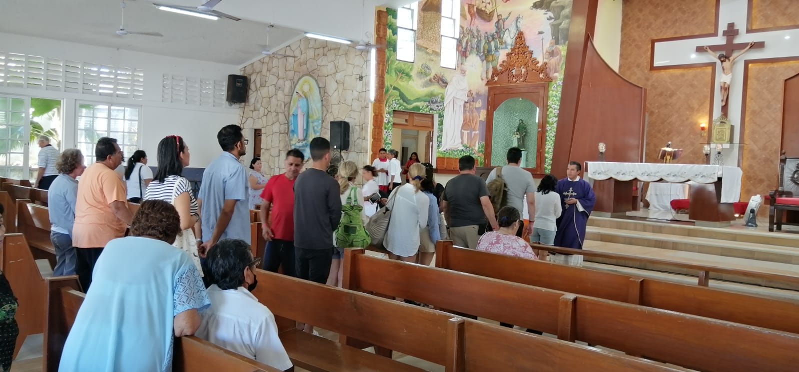 Inician las misas de Miércoles de Cenizas en Isla Mujeres por Cuaresma
