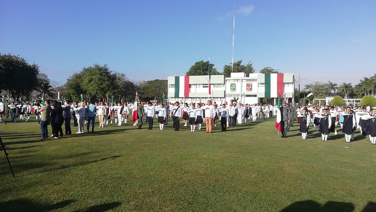 Celebran Día de la Bandera en la Zona Militar de Mérida: EN VIVO
