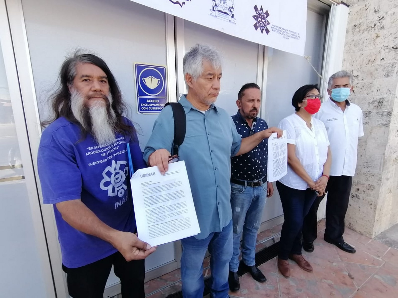 INAH en Quintana Roo se une a la manifestación para exigir mejores condiciones laborales