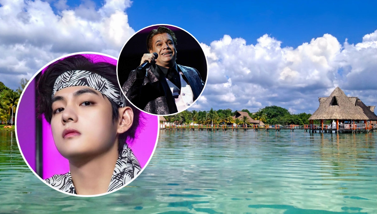 Taehyung estuvo de visita en Bacalar, Quintana Roo, el año pasado