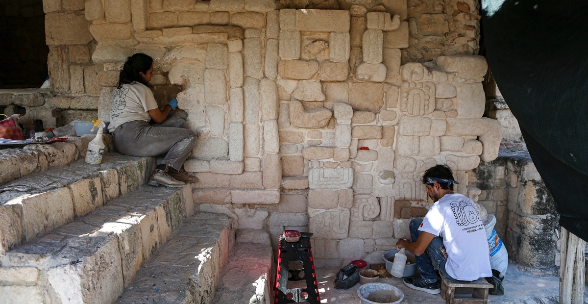 Descubren la representación de un cautivo en la Acrópolis de Ek’ Balam, en Yucatán