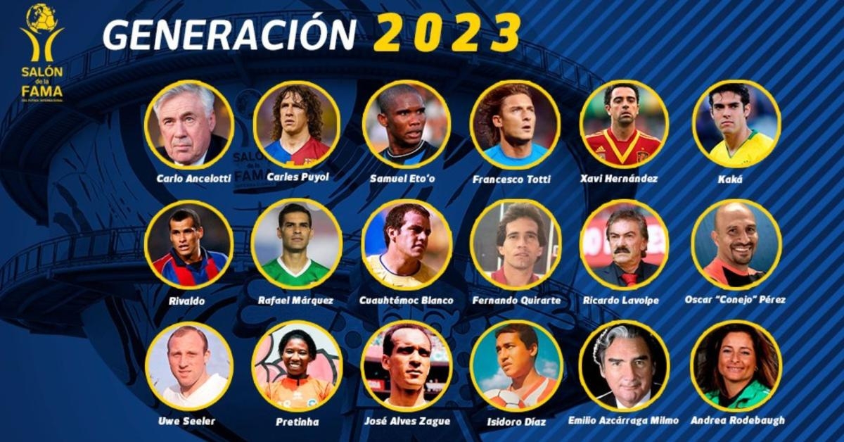 Los nuevos integrantes al Salón de la Fama del Futbol 2023