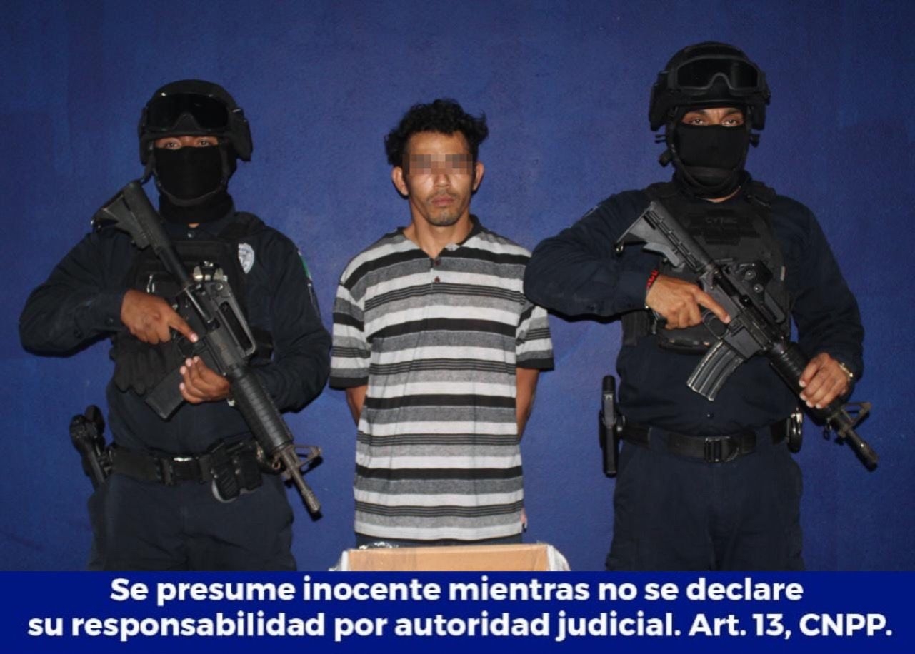Detienen a presunto responsable del doble homicidio en la Región 227, en Cancún