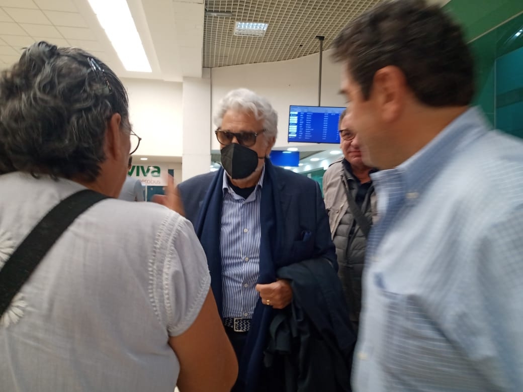 Plácido Domingo llega a Mérida tras más de 15 años de no visitar Yucatán