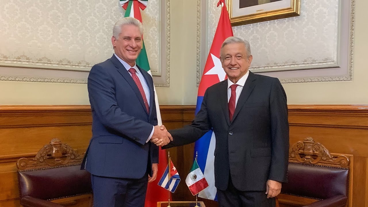 Miguel Díaz Canel y López Obrador mantiene una buena relación de trabajo entre Cuba y México