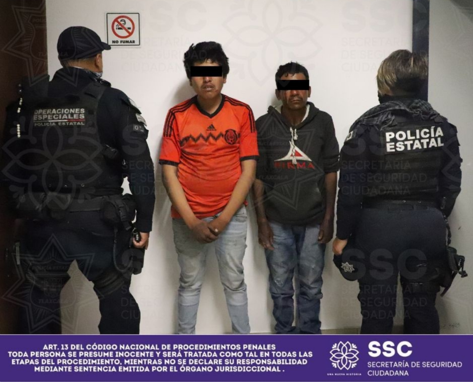 Hombres salvados de ser linchados en Tlaxcala, detenidos por la SSC