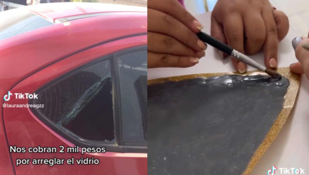 Manicurista de Nuevo León se vuelve viral por crear refacción de auto con esmalte: VIDEO