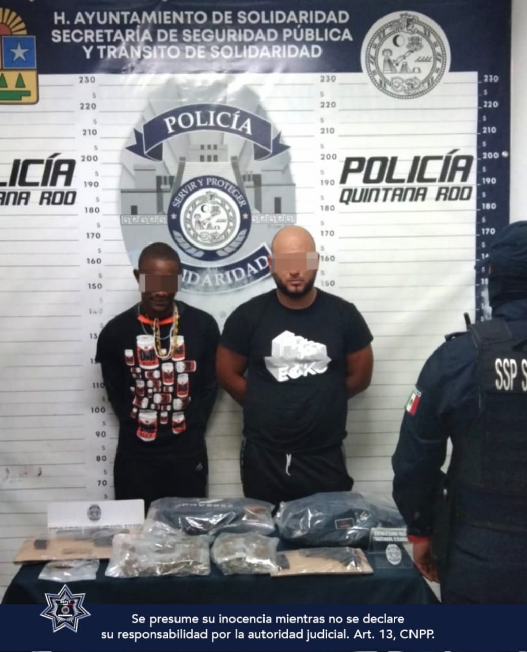 Detienen a dos cubanos en Playa del Carmen; portaban dos armas de fuego y drogas