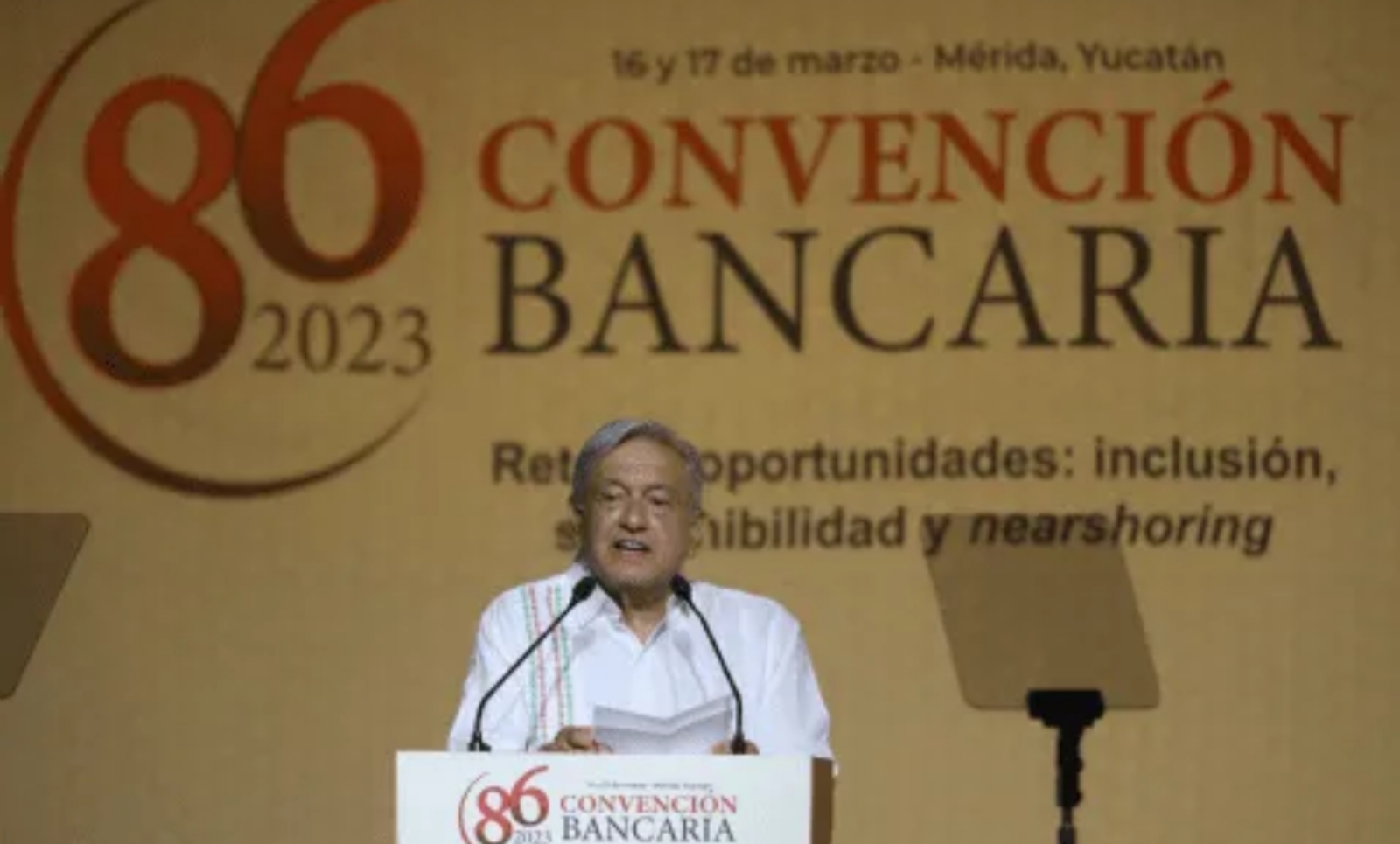 Los asistentes a la Convención Bancaria celebrada en Mérida, Yucatán