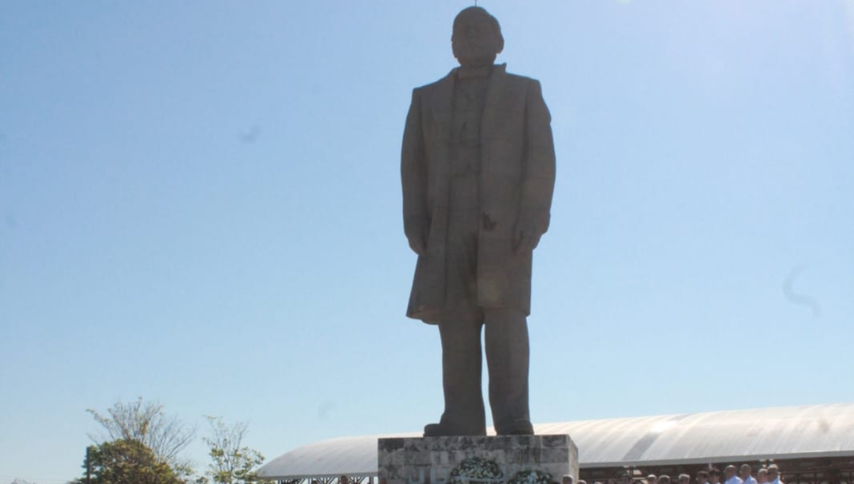 El homenaje a Benito Juárez se realizó en San José el Alto en Campeche