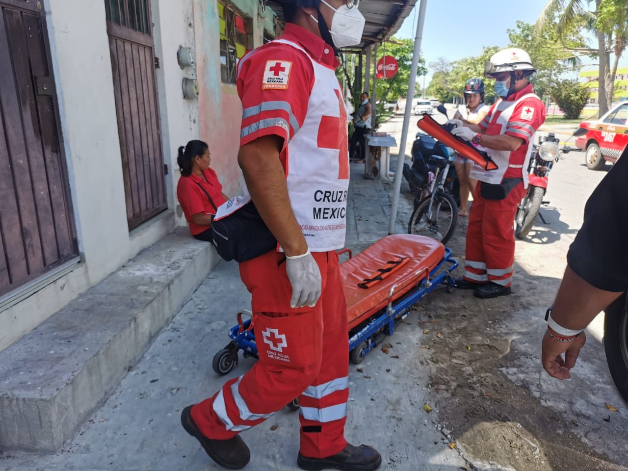 Doble accidente en Ciudad del Carmen; dos motociclistas, entre los involucrados