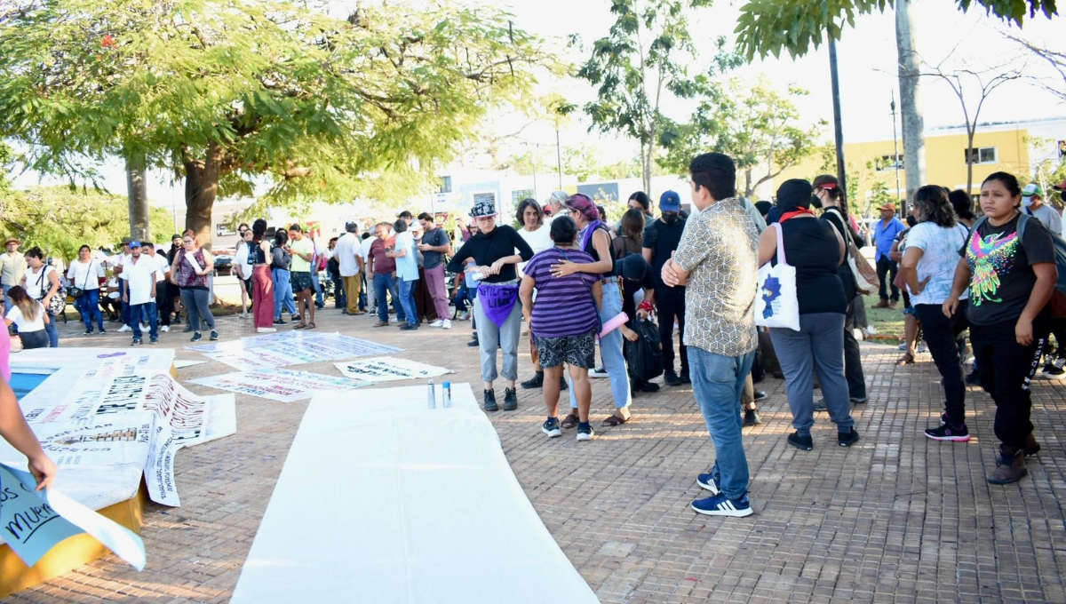 Ambientalistas y ejidatarios de Sitilpech realizaron megamarcha en defensa del agua en Mérida