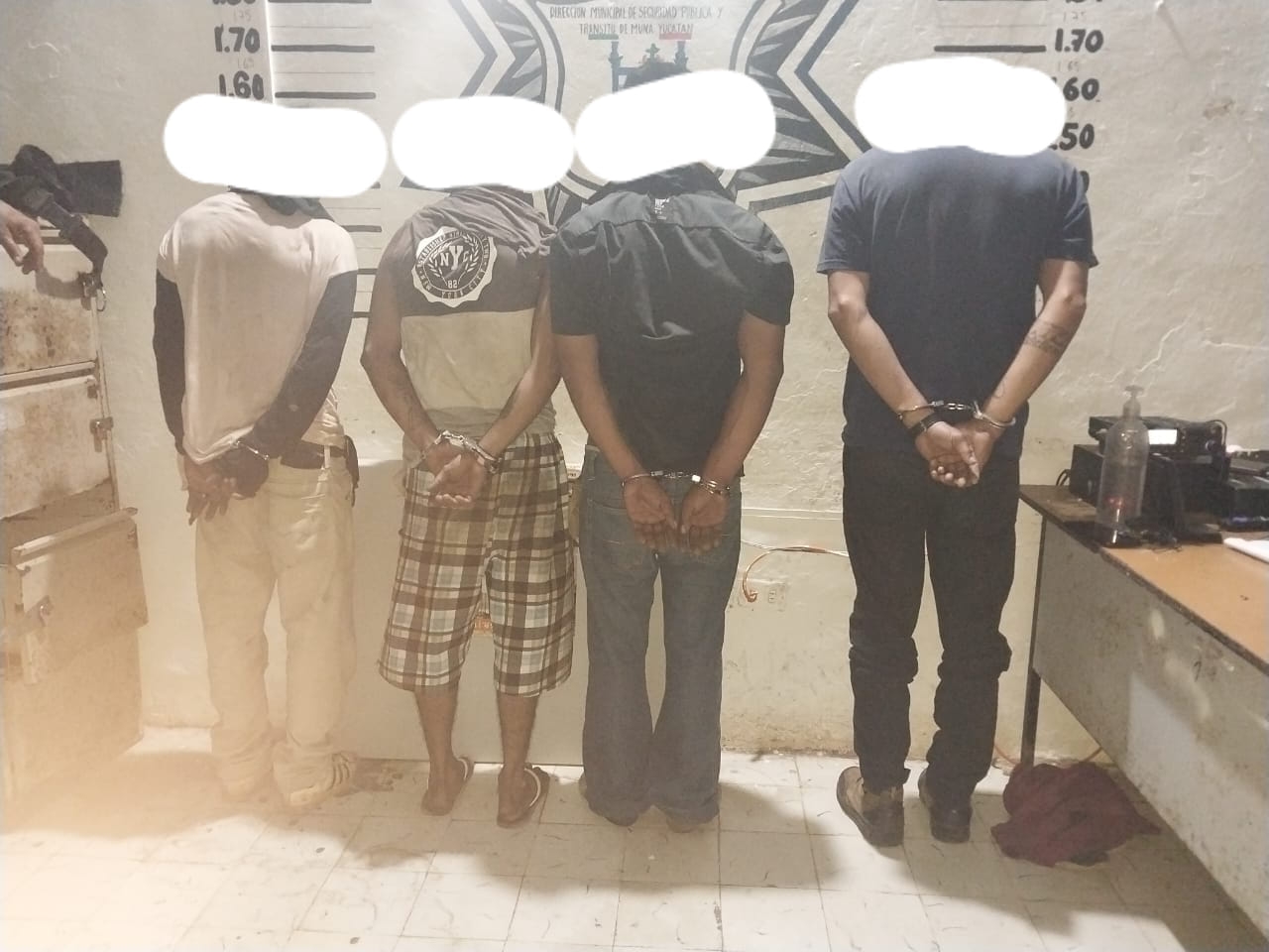 Los 4 hombres fueron detenidos por la Policía de Muna